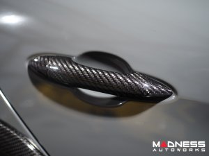 Alfa Romeo Giulia Exterior Door Handle Cover Set - Carbon Fiber